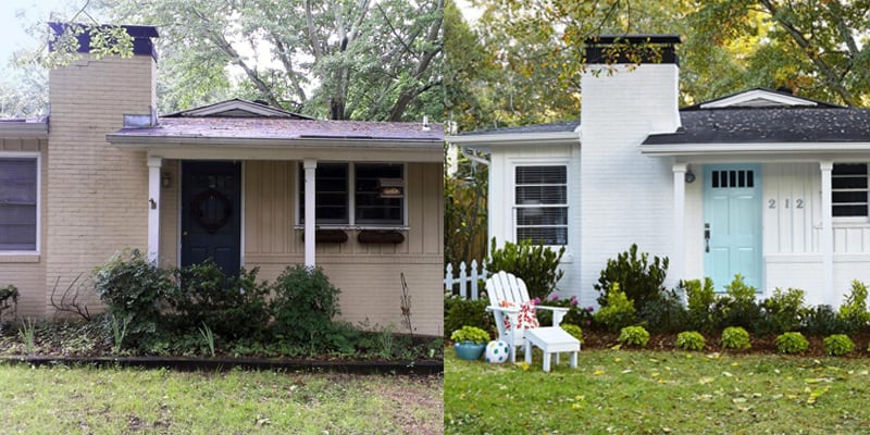 before and after curb appeal | The Real Estate Company